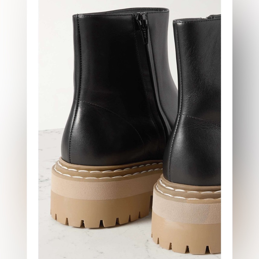 New Proenza Schouler Leather Platform Lug Sole Ankle Boots - Picture 3 of 8
